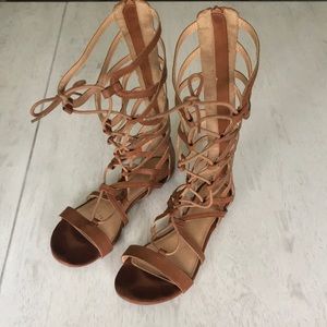 Brown gladiator sandal